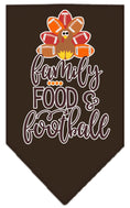 Load image into Gallery viewer, Pet and Dog Bandana Screen Printed, "Family, Food, & Football"
