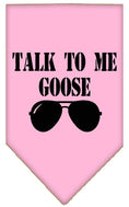 Load image into Gallery viewer, Pet and Dog Bandana Screen Printed, "Talk To Me Goose"
