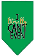 Load image into Gallery viewer, Pet and Dog Bandana Screen Printed, "I Literally Can't Even"
