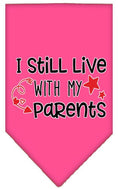 Load image into Gallery viewer, Pet and Dog Bandana Screen Printed, "I Still Live With My Parents"
