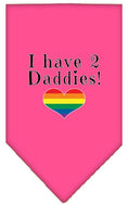 Load image into Gallery viewer, Pet and Dog Bandana Screen Printed, "I Have 2 Daddies"
