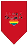 Load image into Gallery viewer, Pet and Dog Bandana Screen Printed, "I Have 2 Mommies"
