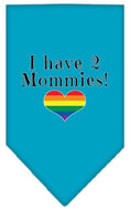 Load image into Gallery viewer, Pet and Dog Bandana Screen Printed, "I Have 2 Mommies"

