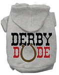 Load image into Gallery viewer, Pet, Dog & Cat Hoodie Screen Printed, "Derby Dude"
