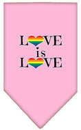 Load image into Gallery viewer, Pet and Dog Bandana Screen Printed, "Love Is Love"
