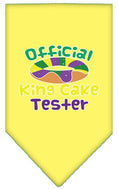 Load image into Gallery viewer, Pet and Dog Bandana Screen Printed, "King Cake Tester"
