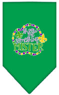 Load image into Gallery viewer, Pet and Dog Bandana Screen Printed, "Throw Me Something Mister"
