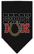 Load image into Gallery viewer, Pet and Dog Bandana Screen Printed, "Derby Dude"
