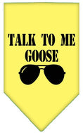 Load image into Gallery viewer, Pet and Dog Bandana Screen Printed, "Talk To Me Goose"
