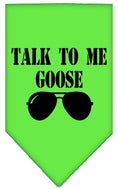 Load image into Gallery viewer, Pet and Dog Bandana Screen Printed, "Talk To Me Goose"
