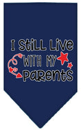 Load image into Gallery viewer, Pet and Dog Bandana Screen Printed, "I Still Live With My Parents"

