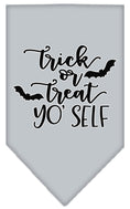 Load image into Gallery viewer, Halloween Pet and Dog Bandana Screen Printed, "Trick Or Treat Yo' Self"
