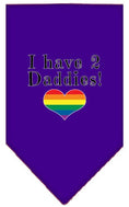 Load image into Gallery viewer, Pet and Dog Bandana Screen Printed, "I Have 2 Daddies"
