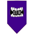 Load image into Gallery viewer, Pet and Dog Bandana Screen Printed, "Bite Me"
