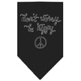 Load image into Gallery viewer, Pet and Dog Bandana Screen Printed, "Don't Worry, Be Hippy"
