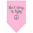 Load image into Gallery viewer, Pet and Dog Bandana Screen Printed, "Don't Worry, Be Hippy"
