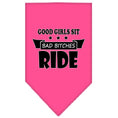 Load image into Gallery viewer, Pet and Dog Bandana Screen Printed, "Bitches Ride"
