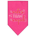 Load image into Gallery viewer, Pet and Dog Bandana Screen Printed, "Cuter Than Cupid"
