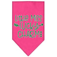 Load image into Gallery viewer, Pet and Dog Bandana Screen Printed, "Little Miss Lucky Charm"
