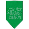 Load image into Gallery viewer, Pet and Dog Bandana Screen Printed, "Little Miss Lucky Charm"
