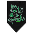 Load image into Gallery viewer, Pet and Dog Bandana Screen Printed, "Too Cute To Pinch"
