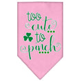 Load image into Gallery viewer, Pet and Dog Bandana Screen Printed, "Too Cute To Pinch"
