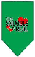 Load image into Gallery viewer, Pet and Dog Bandana Screen Printed, "The Snuggle Is Real"
