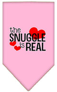 Load image into Gallery viewer, Pet and Dog Bandana Screen Printed, "The Snuggle Is Real"
