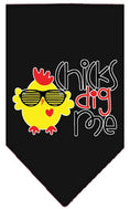 Load image into Gallery viewer, Pet and Dog Bandana Screen Printed, "Chicks Dig Me"
