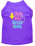 Load image into Gallery viewer, Pet Dog & Cat Shirt Screen Printed, "Chicks Rule, Bunnies Drool"
