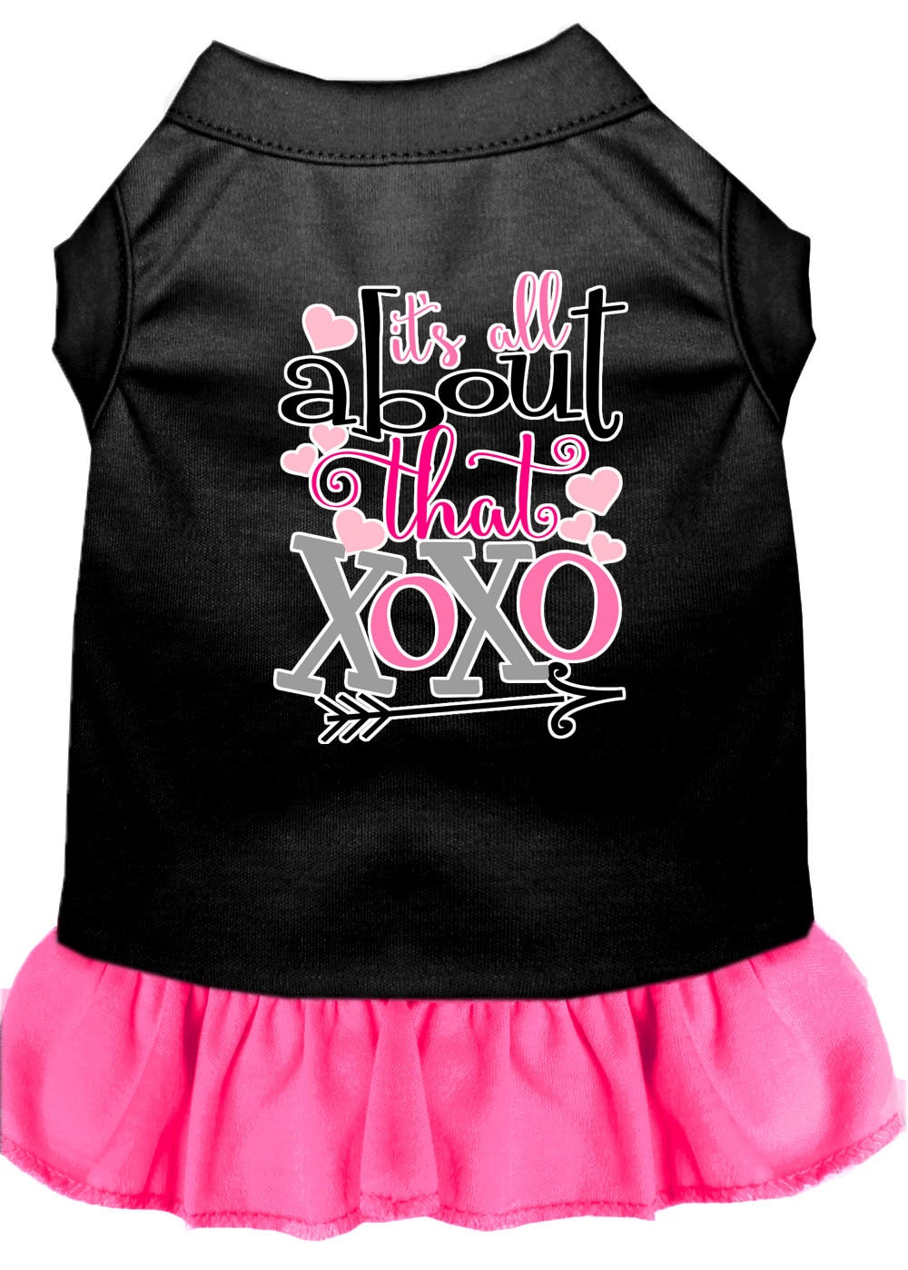 Pet Dress Screen Printed, "All About That XOXO"