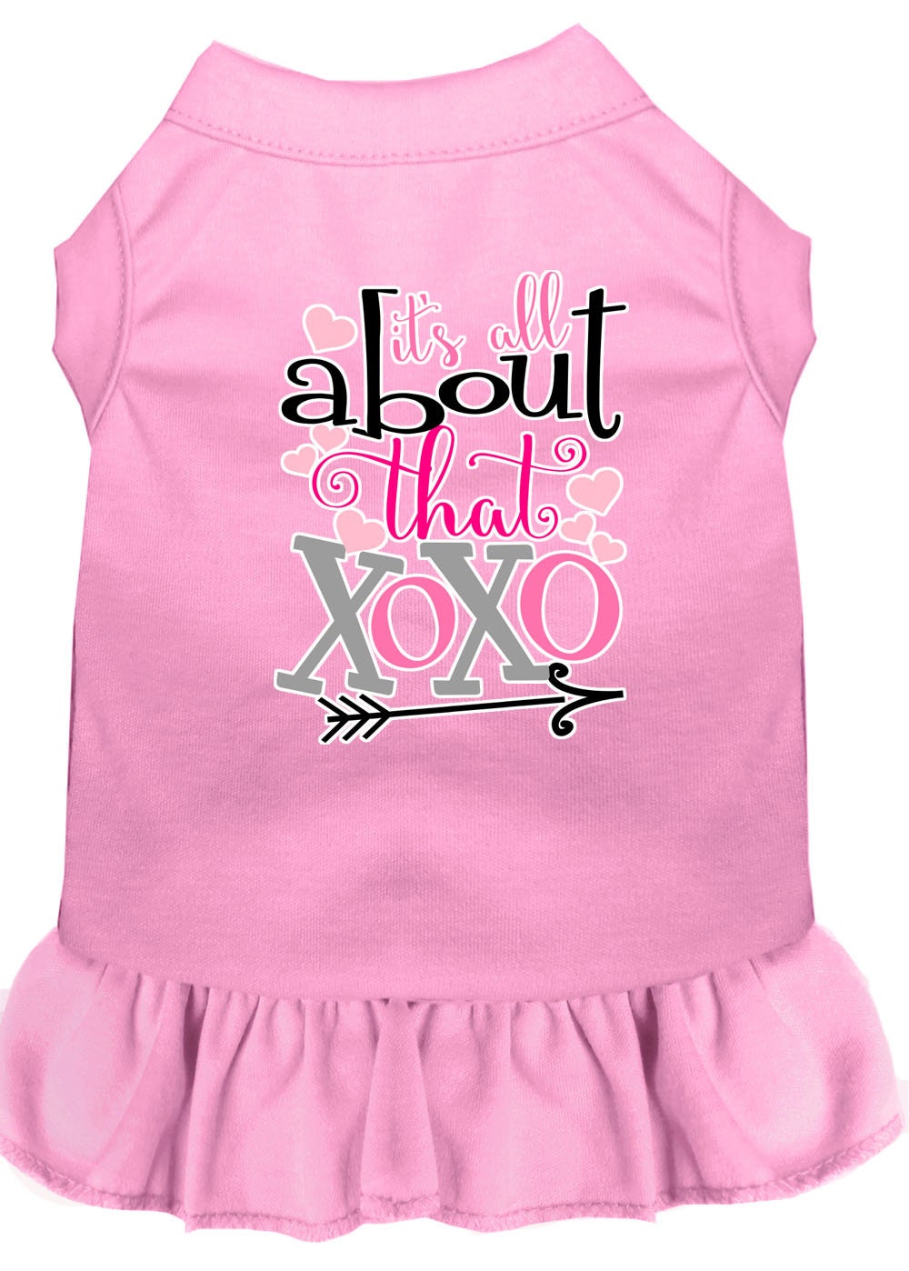 Pet Dress Screen Printed, "All About That XOXO"