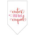 Load image into Gallery viewer, Pet and Dog Bandana Screen Printed, "Cuter Than Cupid"
