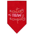 Load image into Gallery viewer, Pet and Dog Bandana Screen Printed, "Cuter Than Cupid"
