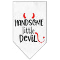 Load image into Gallery viewer, Pet and Dog Bandana Screen Printed, "Handsome Little Devil"
