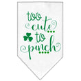Load image into Gallery viewer, Pet and Dog Bandana Screen Printed, "Too Cute To Pinch"

