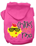 Load image into Gallery viewer, Pet, Dog & Cat Hoodie Screen Printed, "Chicks Dig Me"

