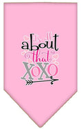 Load image into Gallery viewer, Pet and Dog Bandana Screen Printed, "It's All About That XOXO"
