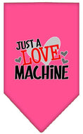 Load image into Gallery viewer, Pet and Dog Bandana Screen Printed, "Love Machine"
