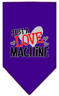 Load image into Gallery viewer, Pet and Dog Bandana Screen Printed, "Love Machine"
