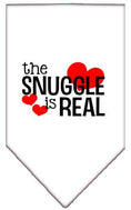 Load image into Gallery viewer, Pet and Dog Bandana Screen Printed, "The Snuggle Is Real"
