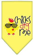 Load image into Gallery viewer, Pet and Dog Bandana Screen Printed, "Chicks Dig Me"
