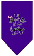 Load image into Gallery viewer, Pet and Dog Bandana Screen Printed, "The Bunny Is My Bestie"
