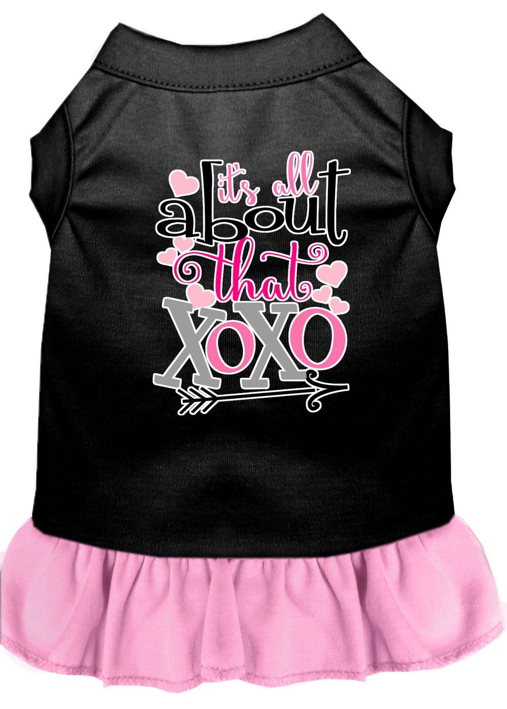 Pet Dress Screen Printed, "All About That XOXO"