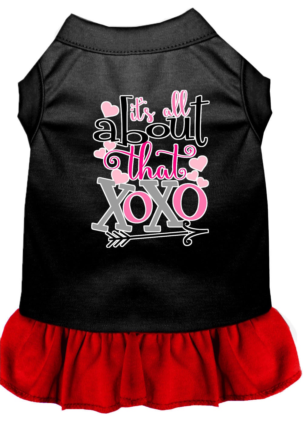 Pet Dress Screen Printed, "All About That XOXO"