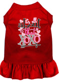 Load image into Gallery viewer, Pet Dress Screen Printed, "All About That XOXO"
