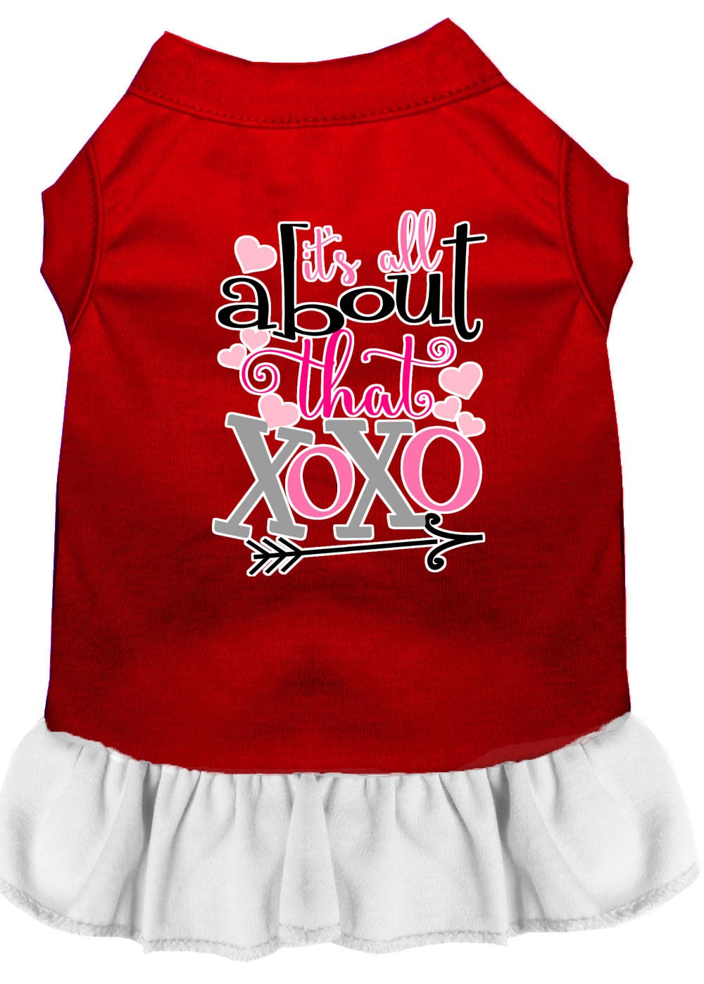 Pet Dress Screen Printed, "All About That XOXO"