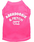 Load image into Gallery viewer, Pet Dog & Cat Shirt Screen Printed, "Aberdoggie and Fetch UK"
