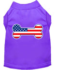Load image into Gallery viewer, Pet Dog & Cat Shirt Screen Printed, "Bone Shaped American Flag"
