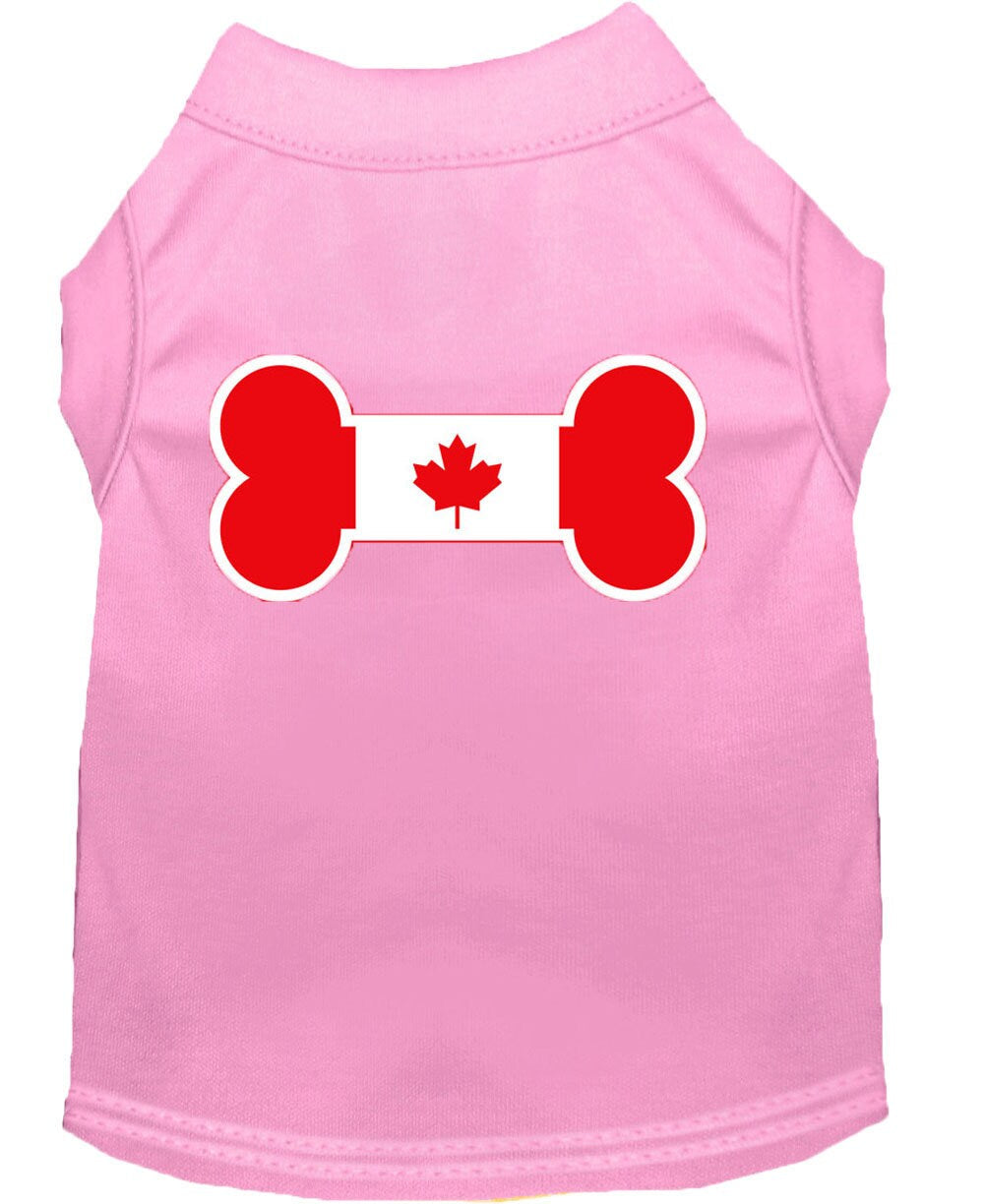 Pet Shirt "Bone Shaped Canadian Flag"